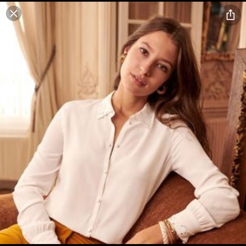Sézane silk blouse